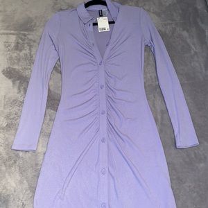 H&M bodycon dress purple